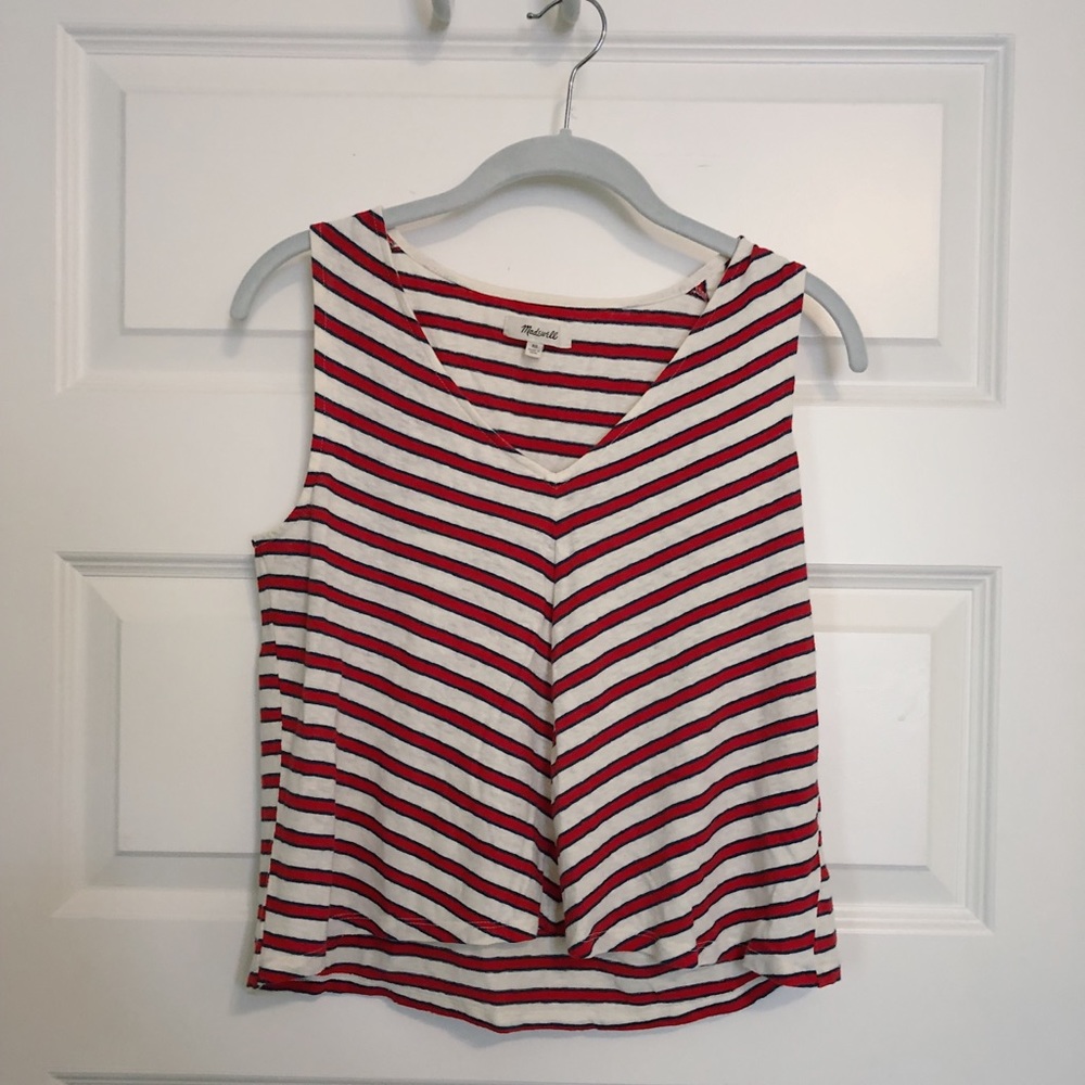 Chevron stripe swing tank top